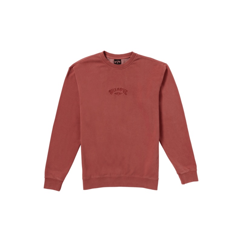 Billabong Wave Washed Crew Sweatshirt-Dusty Red