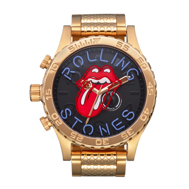 Nixon Rolling Stones 51-30 Watch-Gold/Black