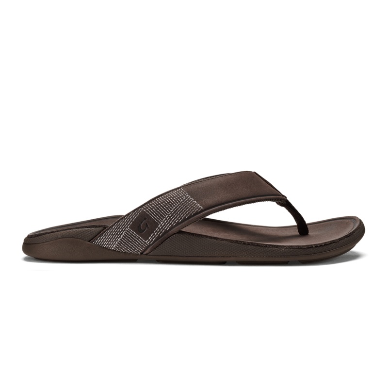 Olukai Tuahine Sandal-Dk Wood/Dk Wood
