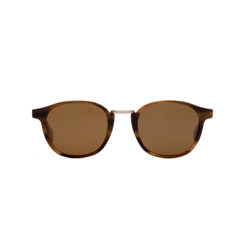 Otis A Day Late Sunglasses-Eco Hornwood/Brown Polar