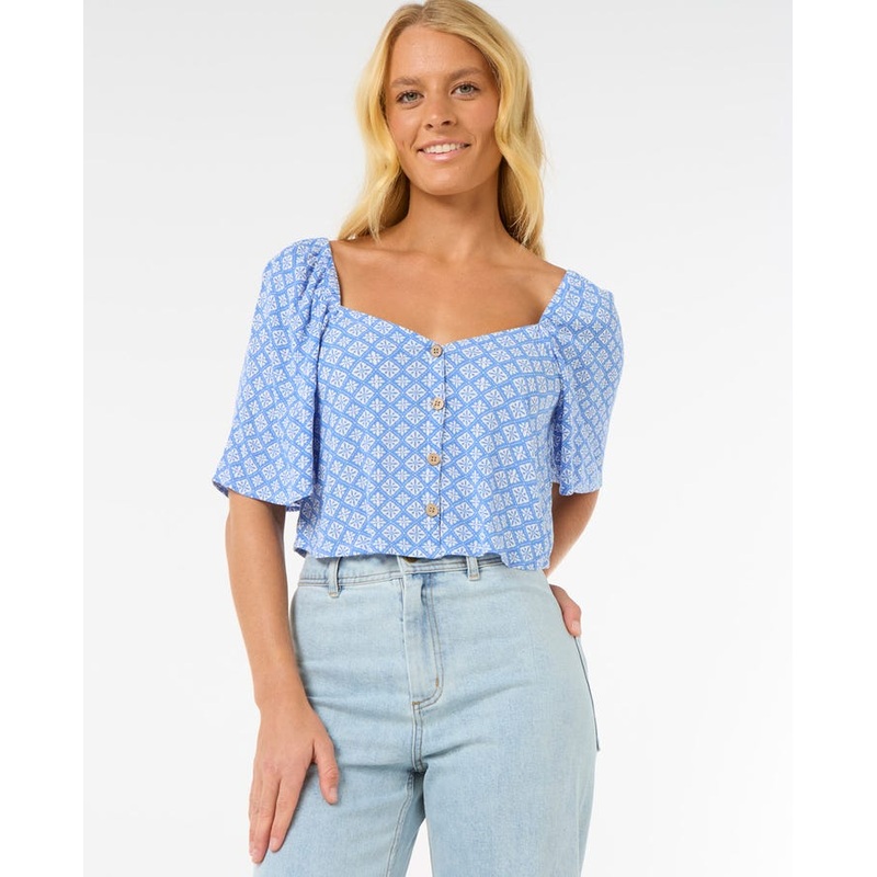 Rip Curl San Carlos Button Through Shirt-Blue