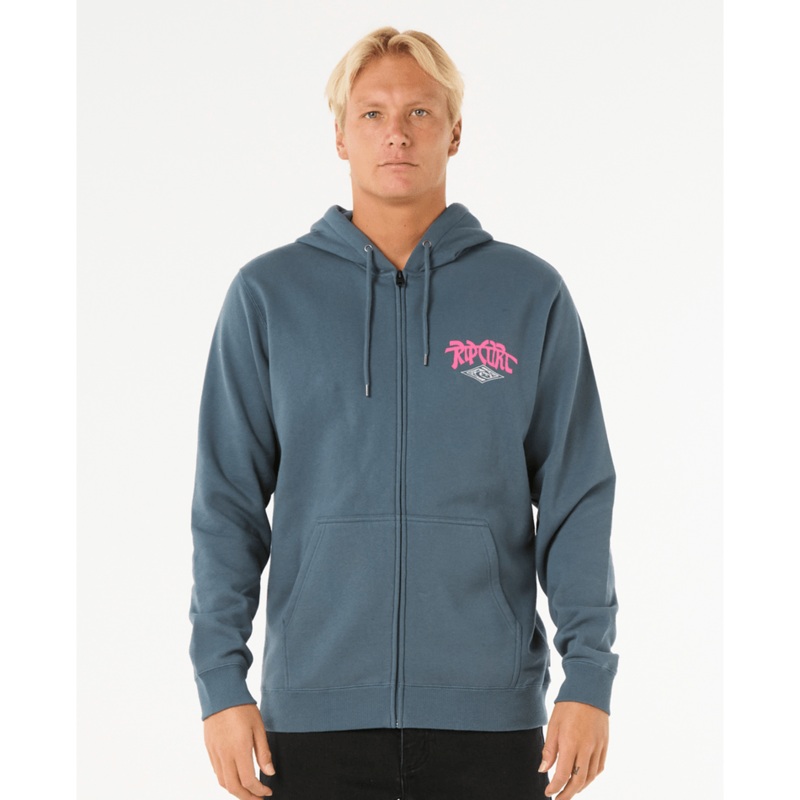 Rip Curl Shred Zip Thru Sweatshirt-Pine Night