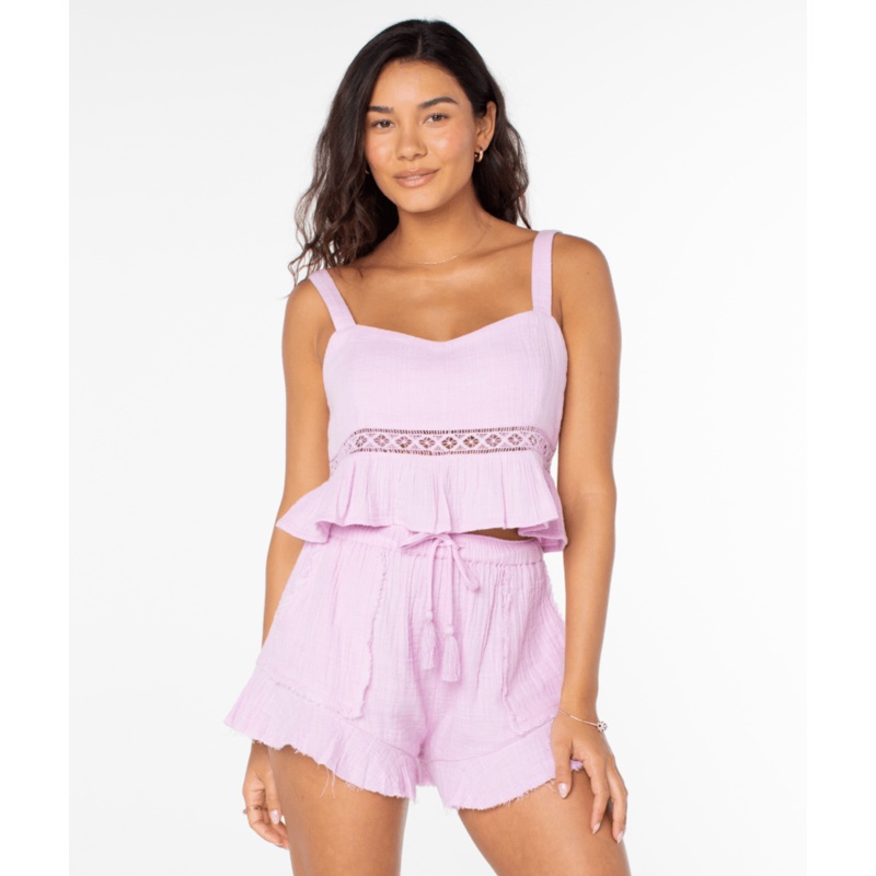 Roxy Island Time Tank-Orchid Bouquet