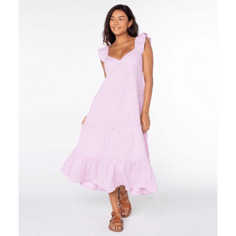 Roxy Palmy Days Midi Dress-Orchid Bouquet