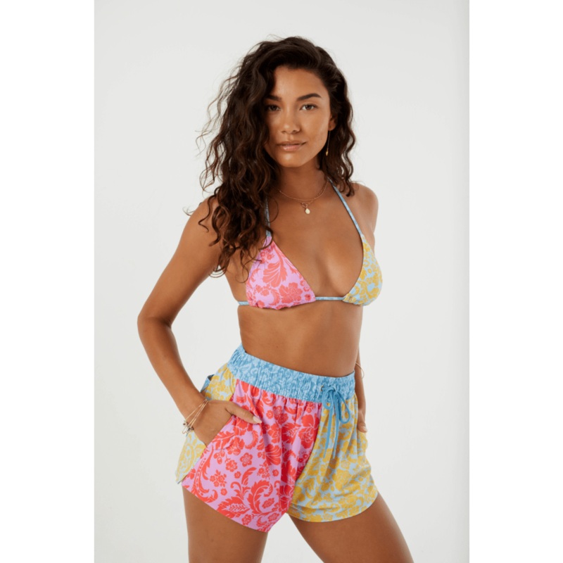 Roxy Tapestry Patchwork No Bad Waves Boardshorts-Multi