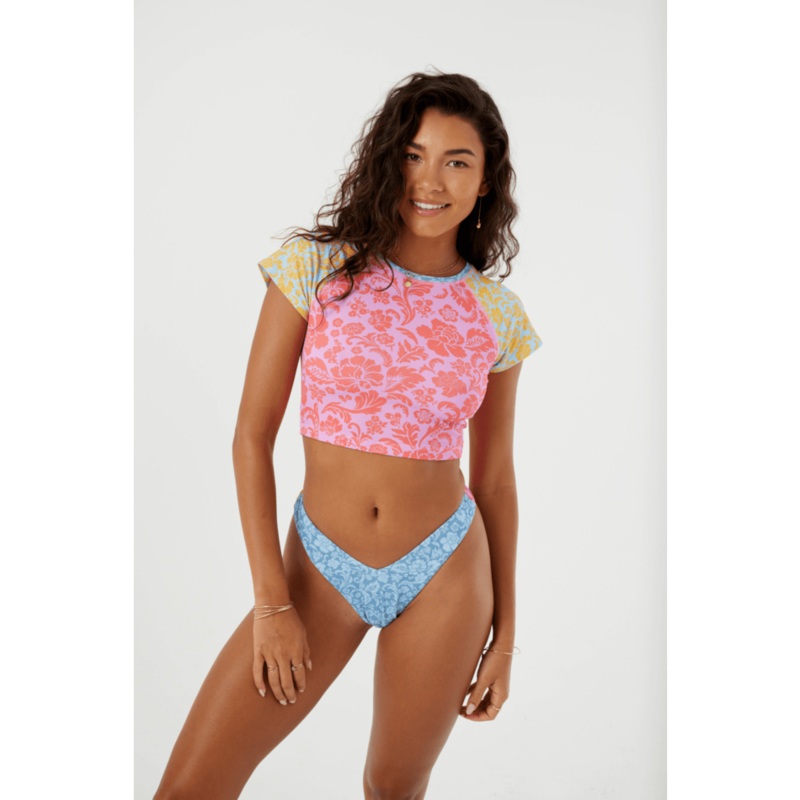 Roxy Tapestry Patchwork V Front Cheeky Bottom-Multi