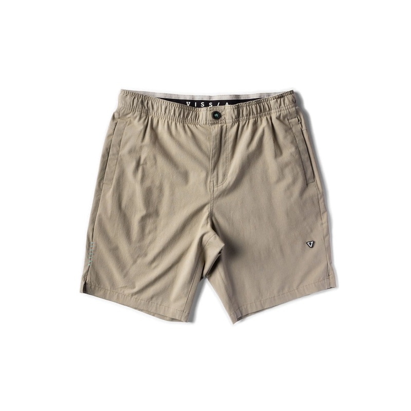 Vissla Alto 18″ Elastic Shorts-Dark Khaki