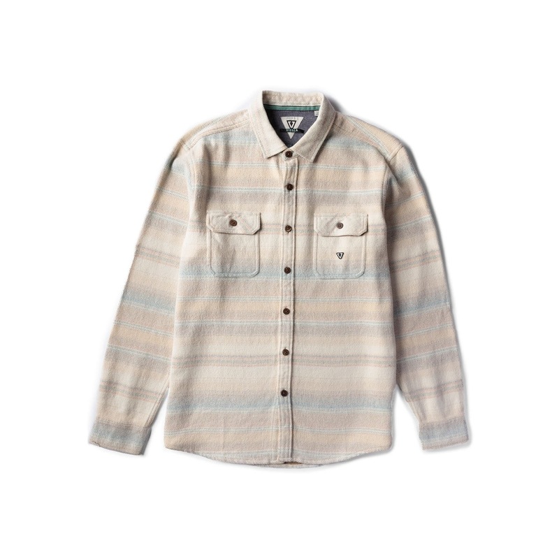 Vissla Descanso Flannel L/S Shirt-Bone