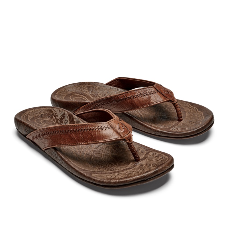 Olukai Hiapo Sandal-Rum/Dk Wood