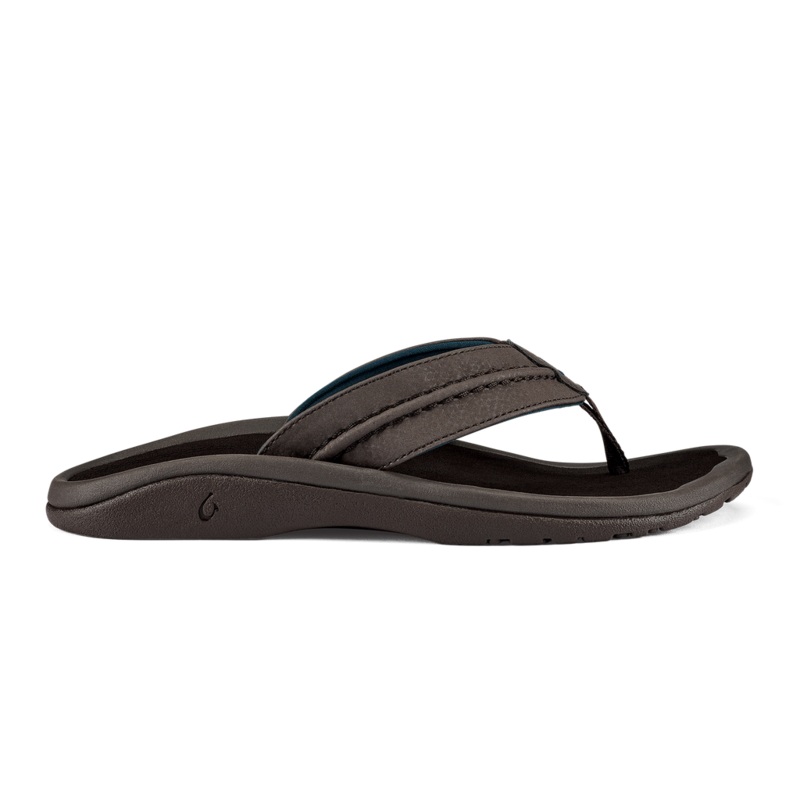 Olukai Hokua Sandal-Dk Wood/Dk Wood