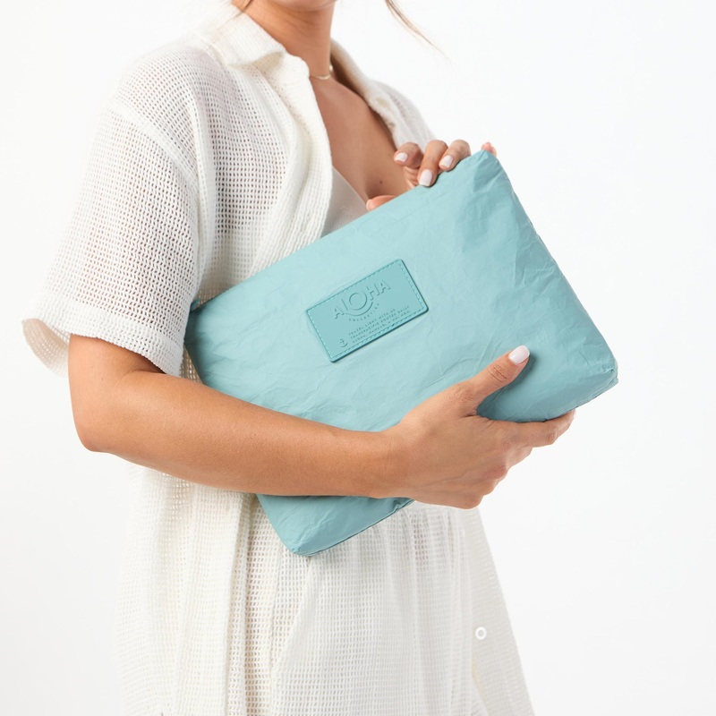 Aloha Collection Monochrome Mid Pouch-Tide