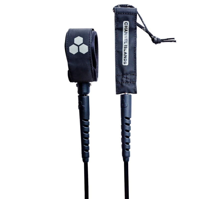 Channel Islands Round Longboard Ankle Leash-Black-9′ x1/4″