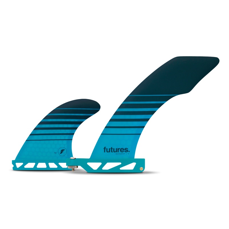Futures Hatchet 2+1 Honeycomb Fin Set-Teal