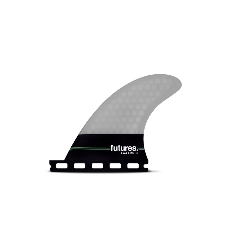 Futures Neutral Honeycomb Quad Rear Fin Set-Grey-Medium