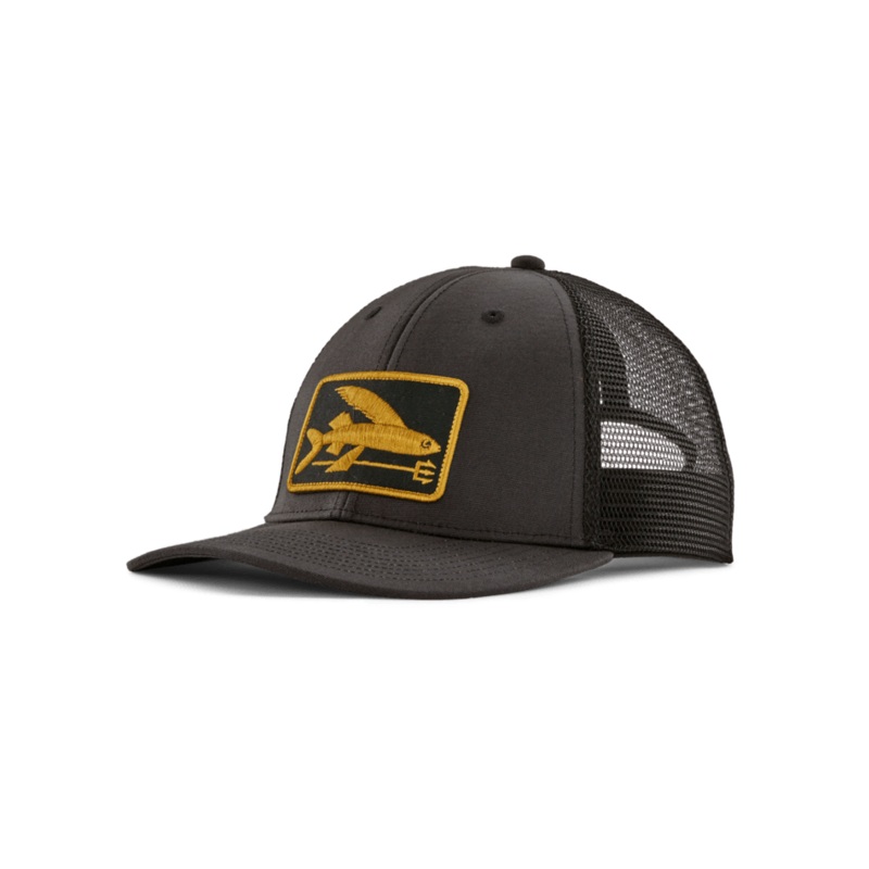Patagonia Flying Fish LoPro Trucker Hat-Flying Fish Fork: Ink Black