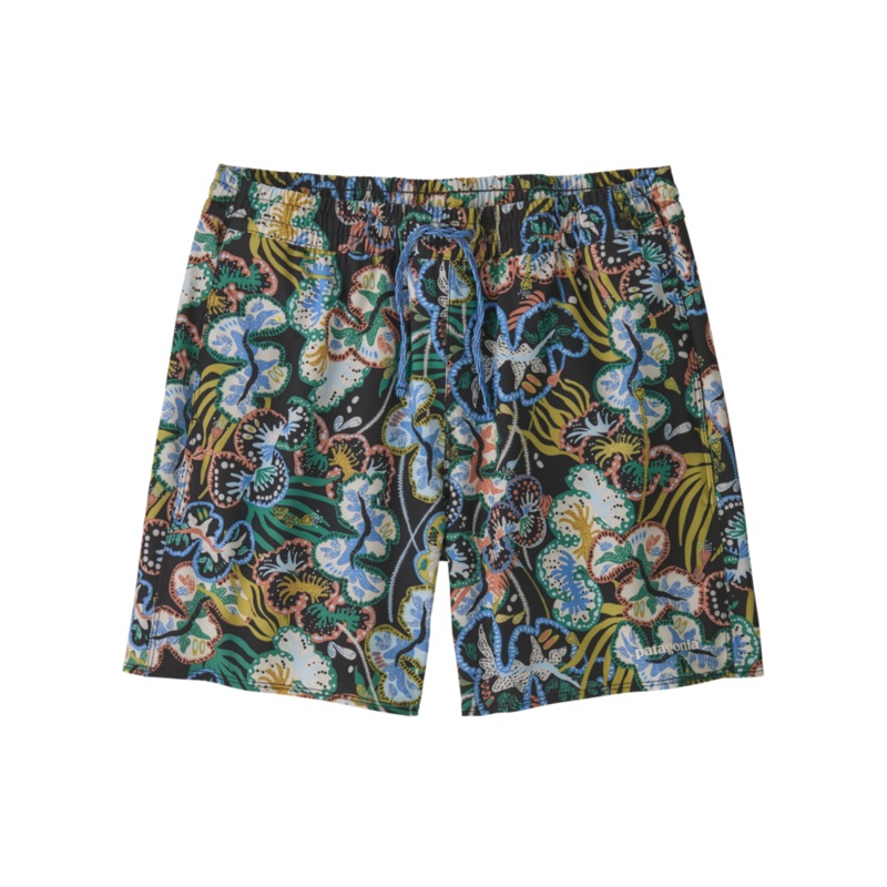 Patagonia Hydropeak Volley 16 in Boardshorts-Undersea: Black