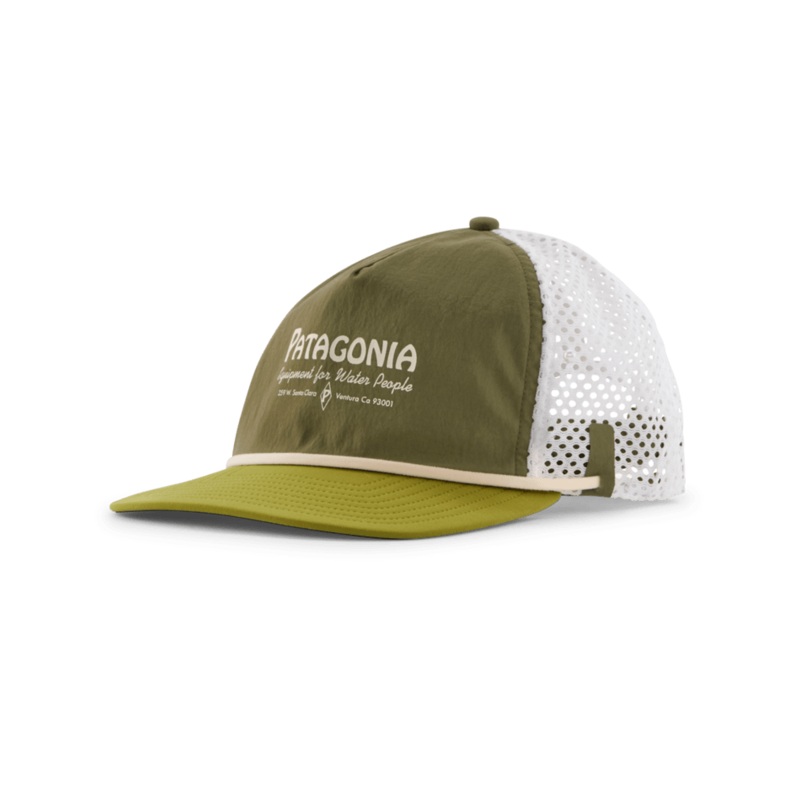 Patagonia Merganzer Hat-Water People Banner: Tent Green