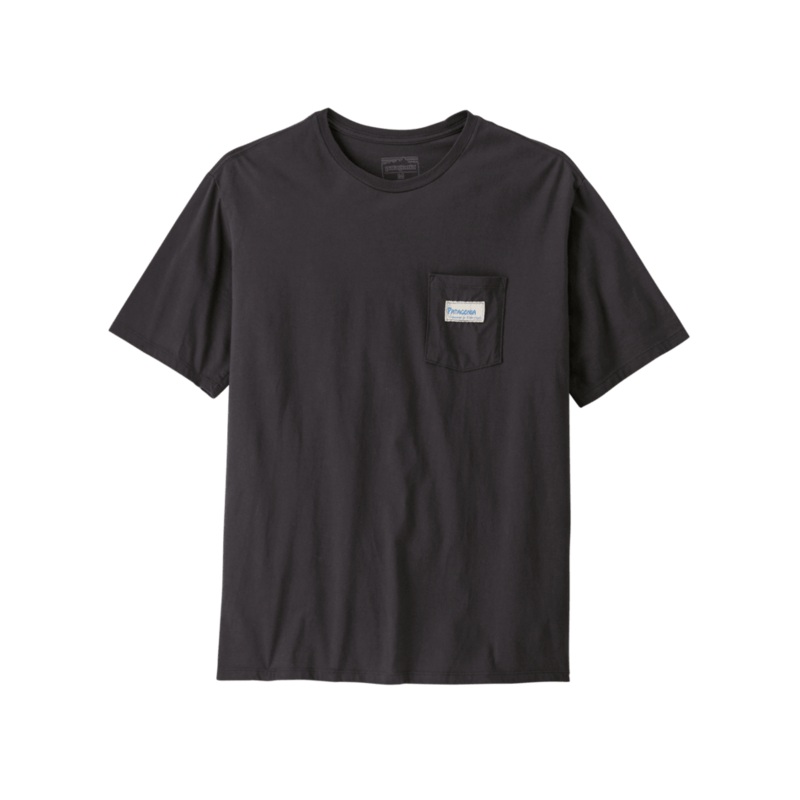 Patagonia Water People Organic Pocket Tee-Ink Black