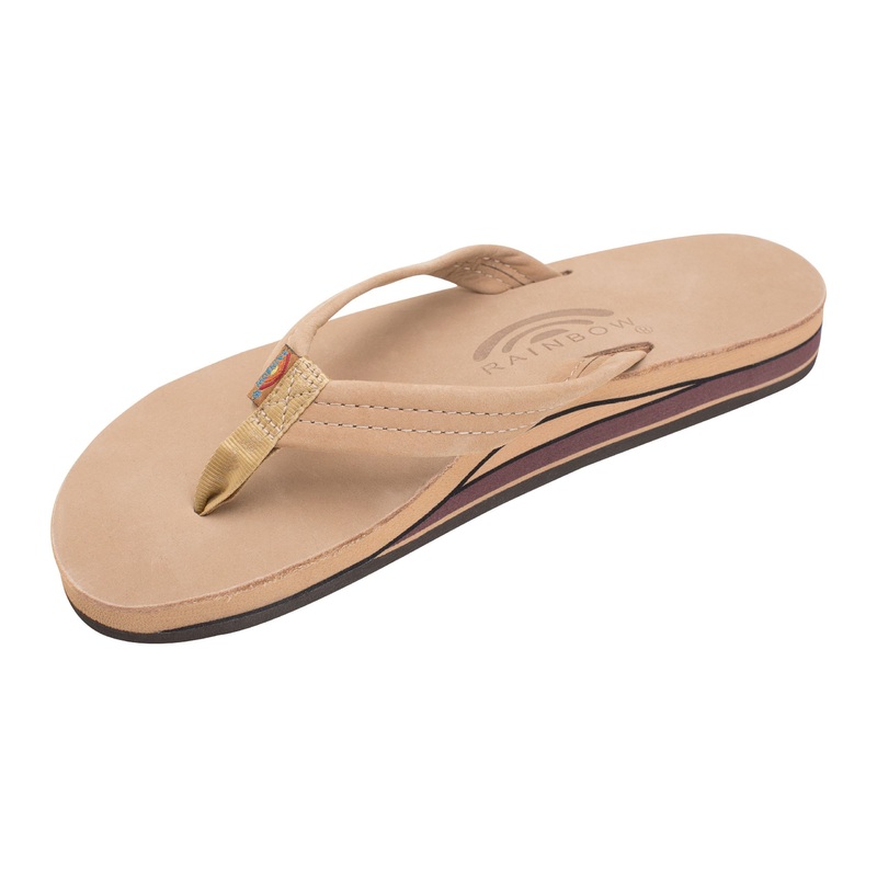 Rainbow Double Layer Leather 3/4″ Sandal-Sierra Brown