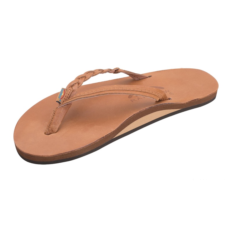 Rainbow Flirty Braidy Sandal-Classic Tan