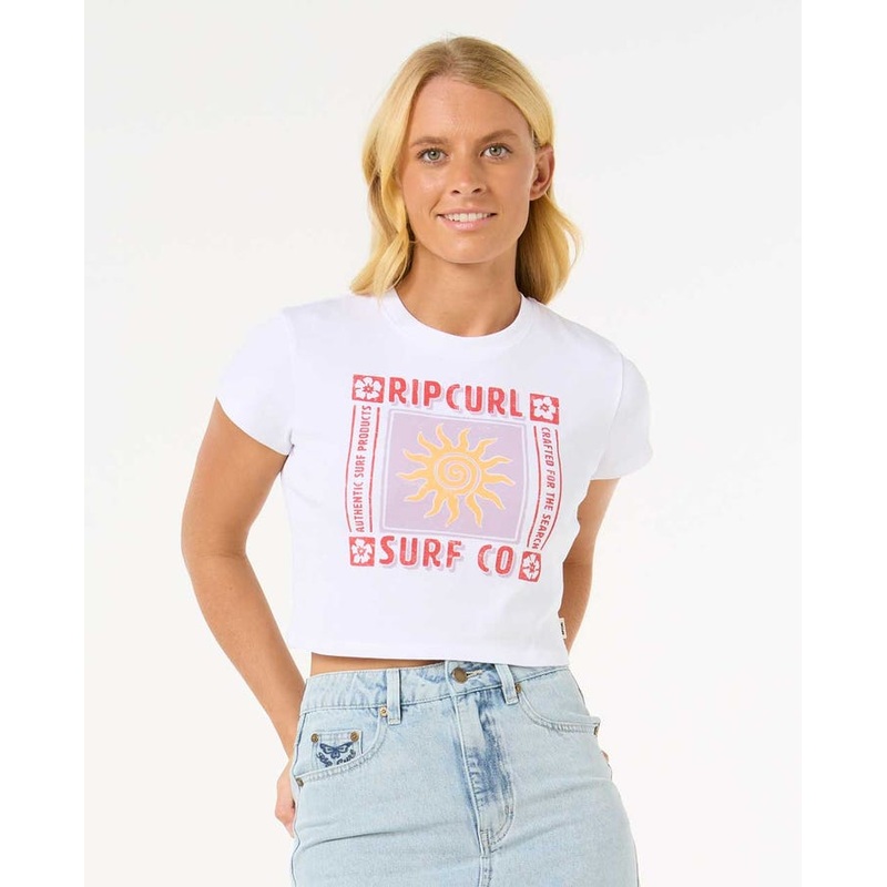 Rip Curl Cala Fitted Tee-White