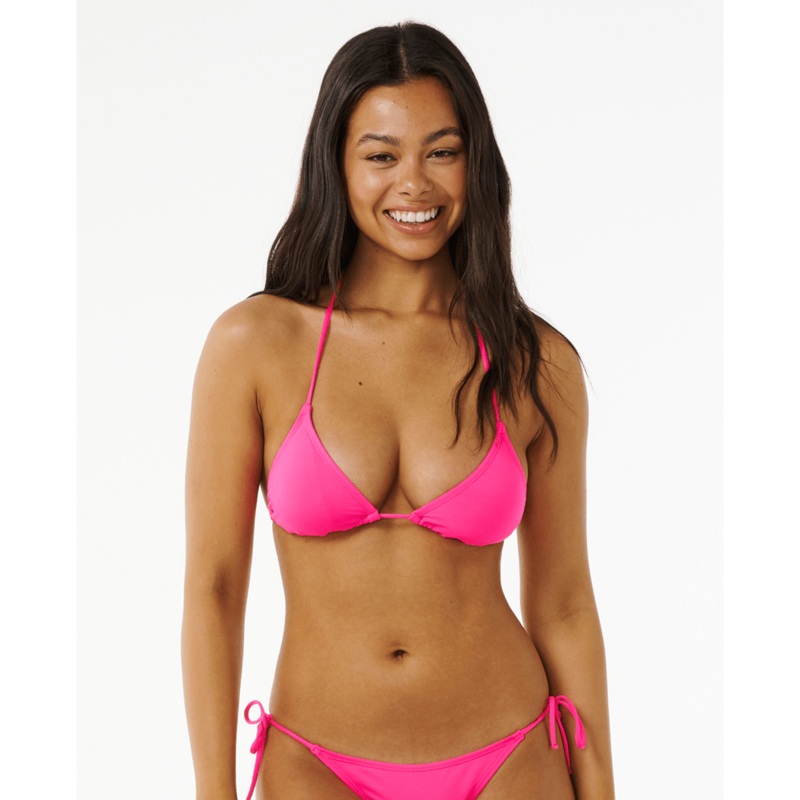 Rip Curl Classic Surf Sliding Tri Top-Hot Pink