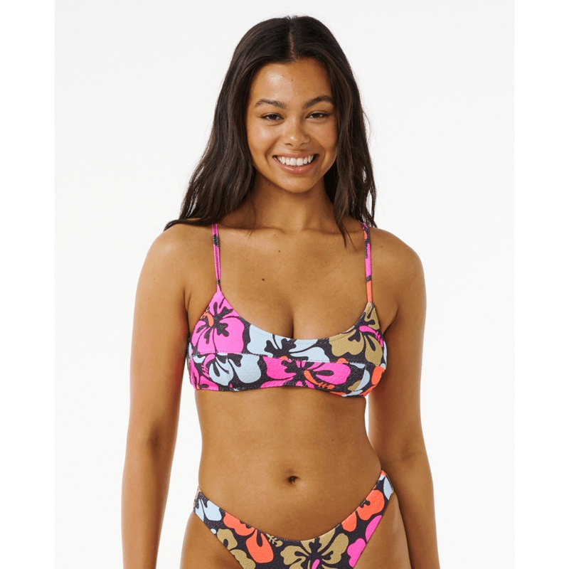 Rip Curl Hibiscus Heat Crop Top-Multi