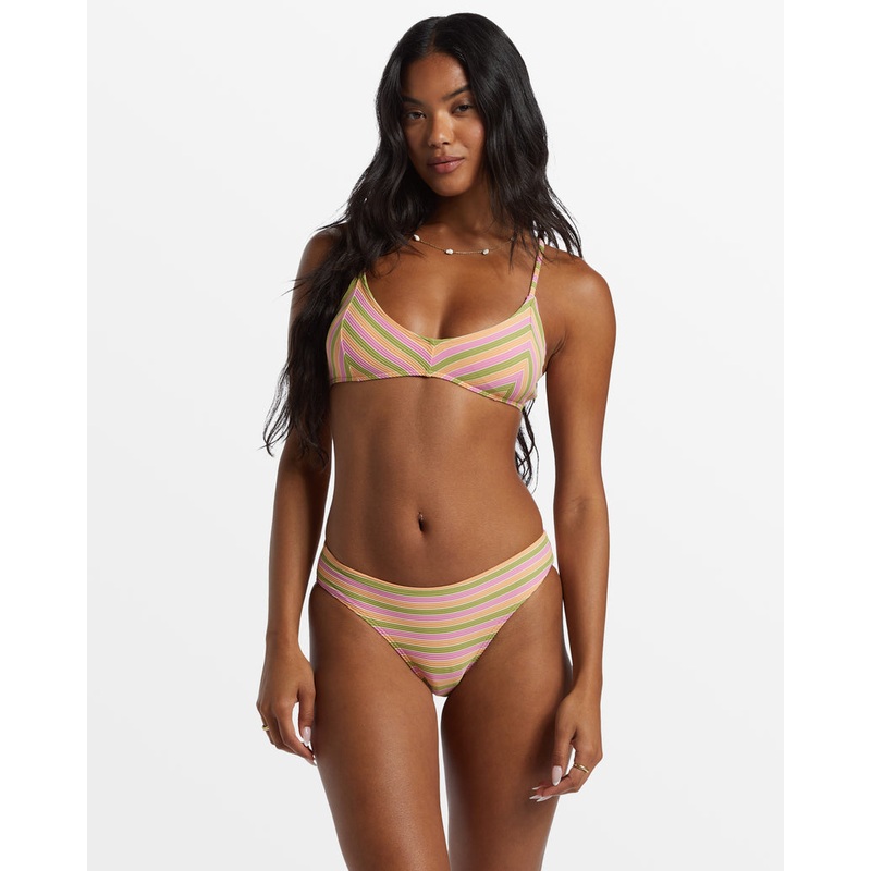 Billabong Hightide Tanlines V Bralette Top-Multi