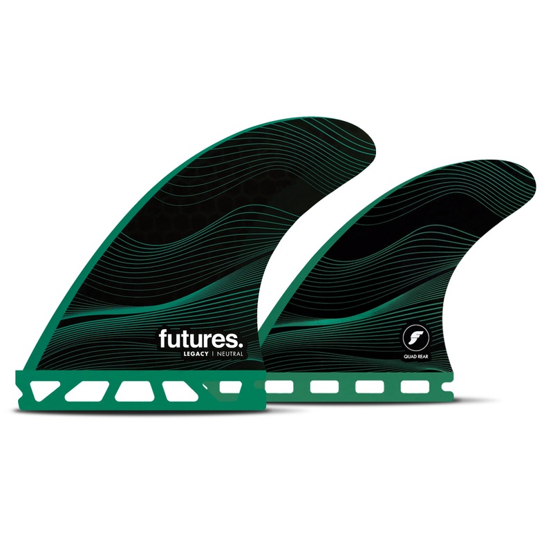 Futures F6 Legacy Quad Fin Set-Green-Medium