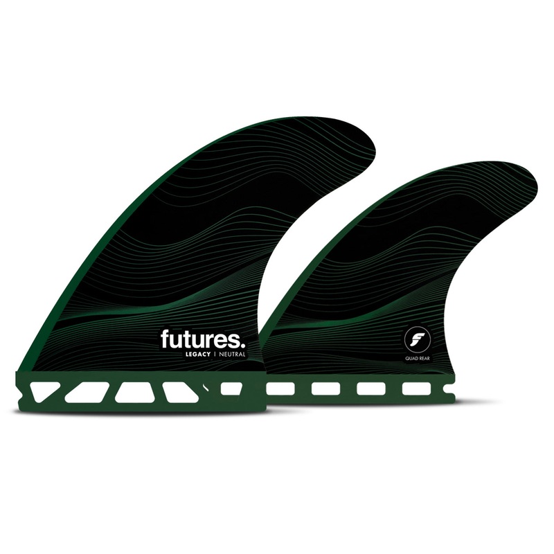 Futures F8 Legacy Quad Fin Set-Green-Large