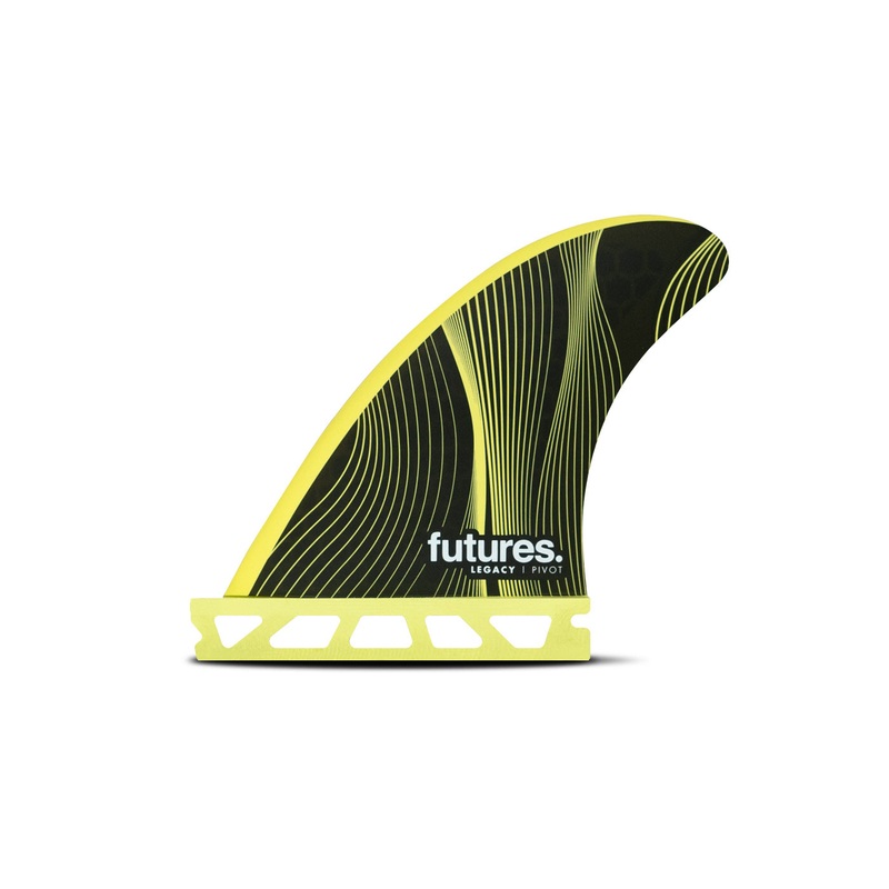 Futures P3 Honeycomb Tri Fin Set-Yellow-X-Small