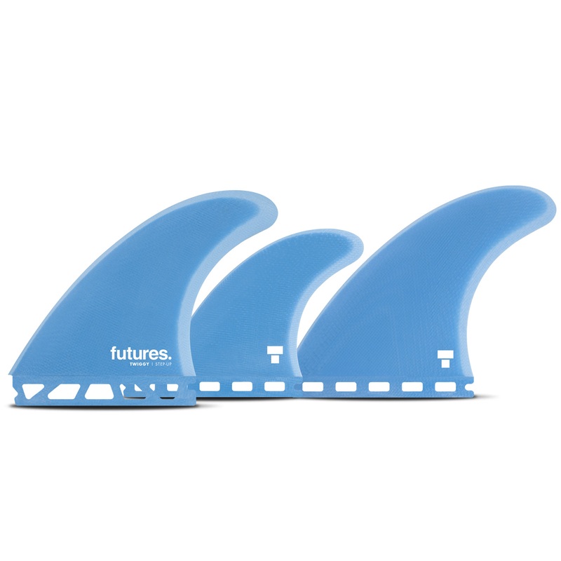 Futures Twiggy Step Up Tri/Quad Fin Set-Royal/Blue-Large