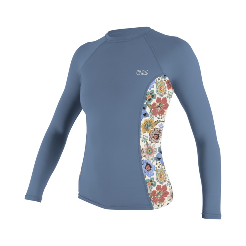 O’Neill Wmn’s Side Print L/S Rashguard-Infinity/Talitha