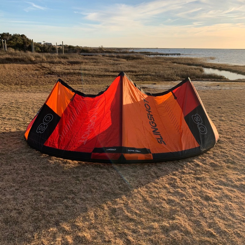 USED Slingshot Code V1 Kite-Orange-8m