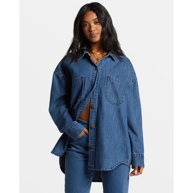 Billabong Deep Sea Shacket-Deep Sea