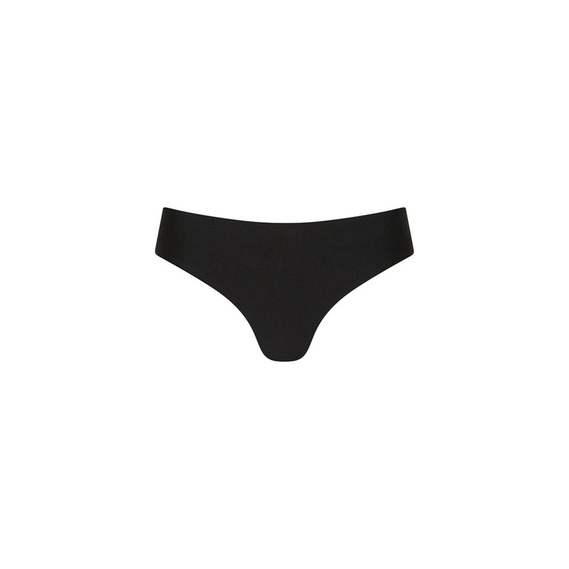 Kulani Kinis Mid-Rise Brazilian Bottom-Moonlight Black