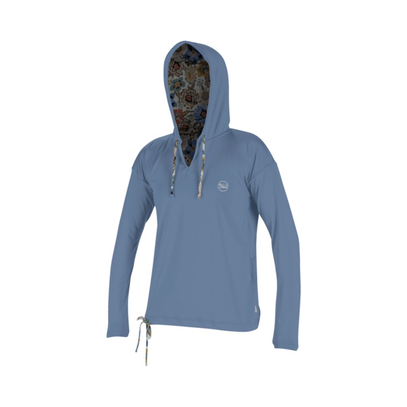 O’Neill Wmn’s Print L/S Hooded Rashguard-Infinity/Talitha