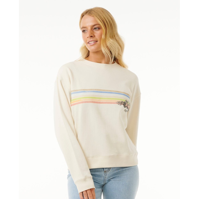 Rip Curl Hoffman Relaxed Crew Sweatshirt-Bone