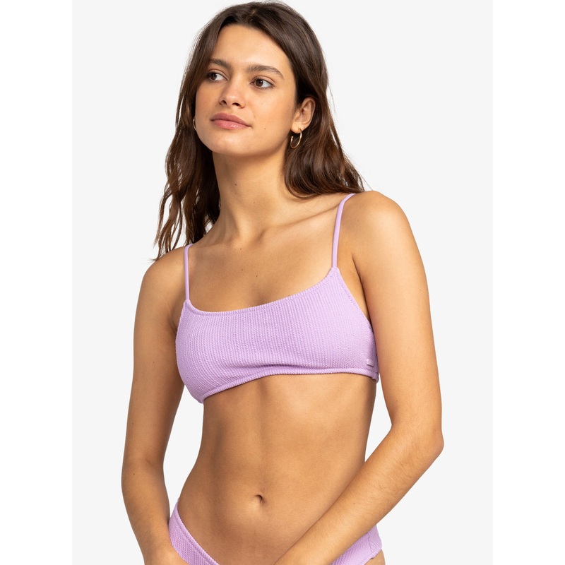 Roxy Aruba Basic Bralette Top-Crocus Petal