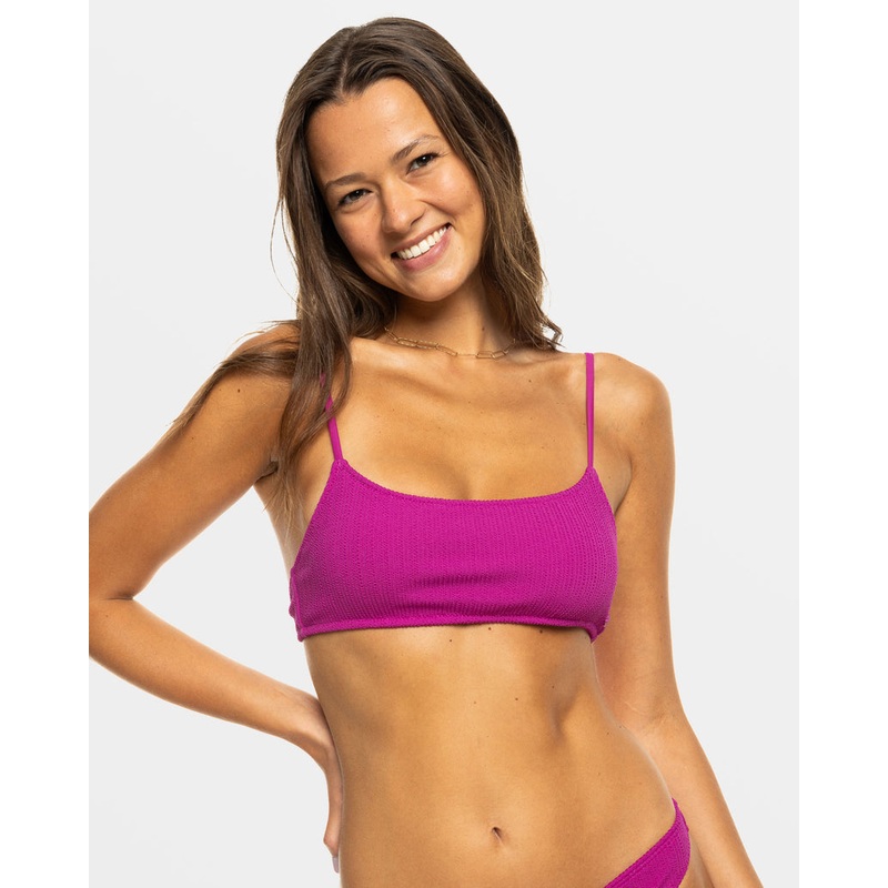 Roxy Aruba Basic Bralette Top-Wild Aster