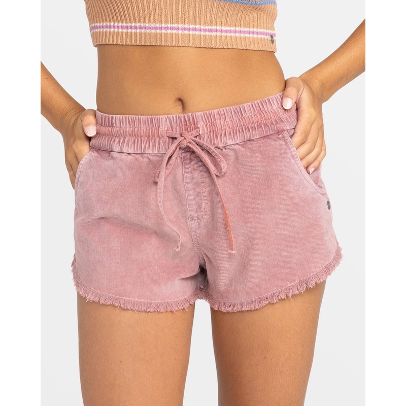 Roxy Scenic Route Cord Shorts-Mauve Orchid