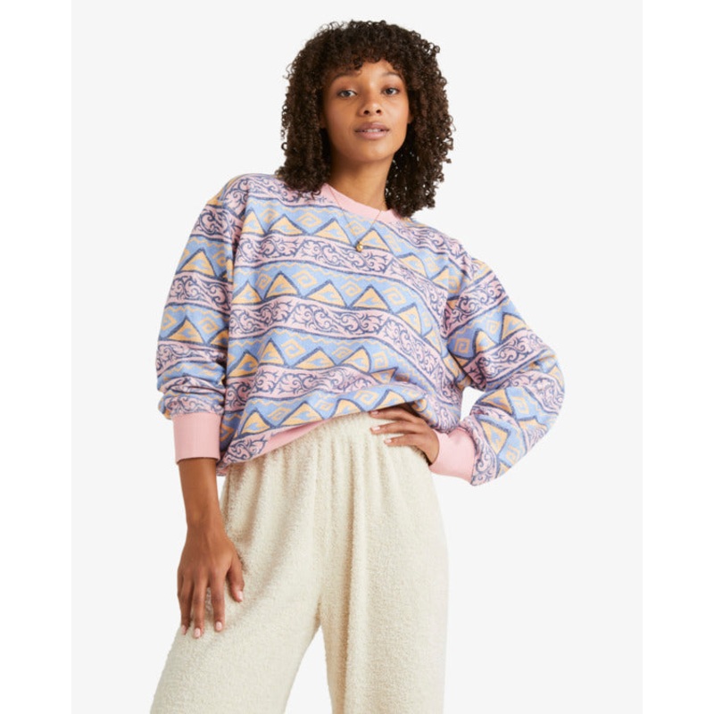 Billabong High Tides Brooklyn Crew Sweatshirt-Multi