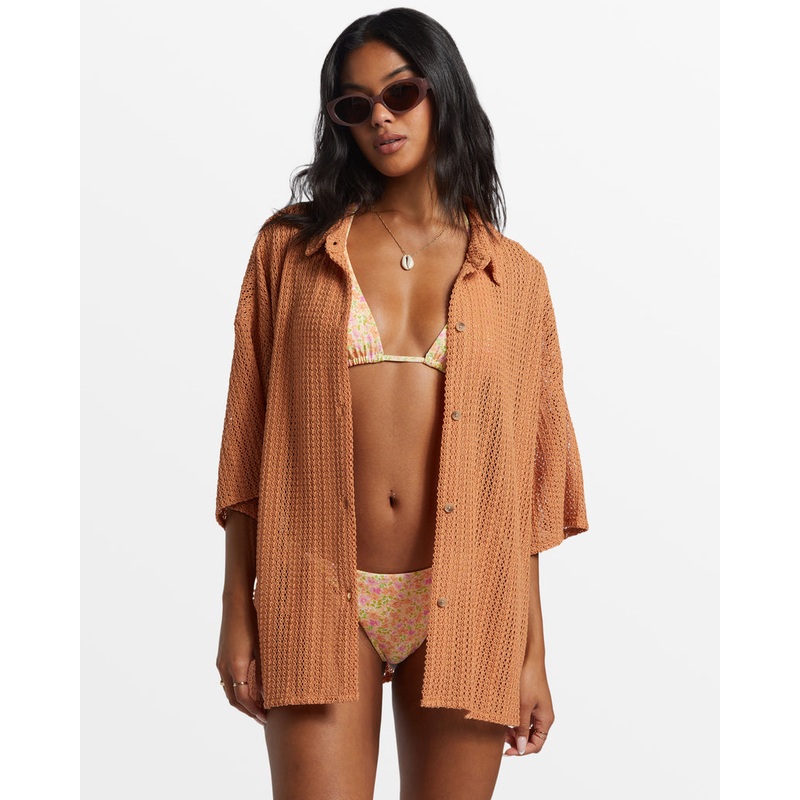 Billabong Largo Over Shirt-Toffee