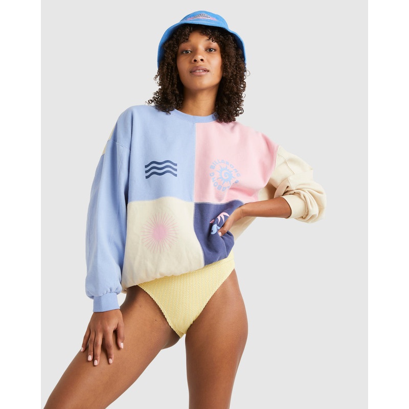 Billabong Later Days Kendall Crew Sweatshirt-Dusty Rose