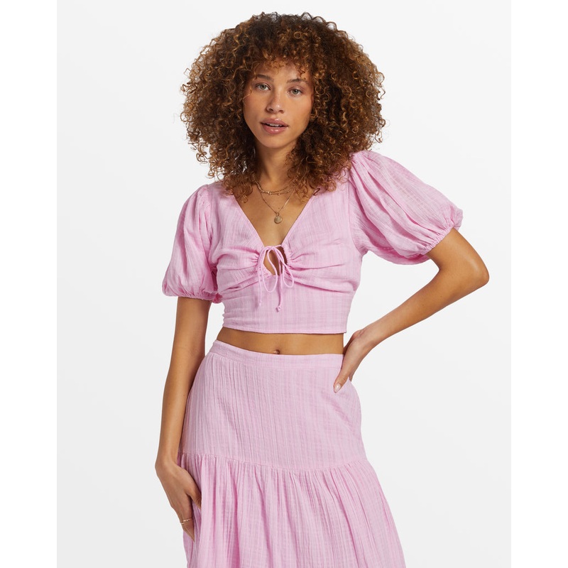 Billabong Tropic Heart Shirt-Pink Dream