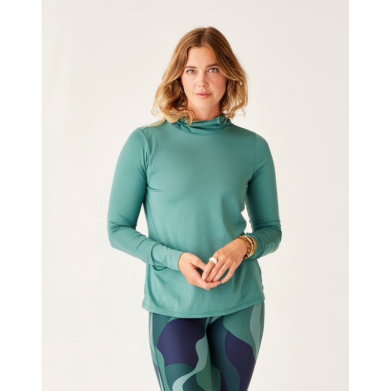 Carve Designs Alani Sun L/S Shirt-Forest