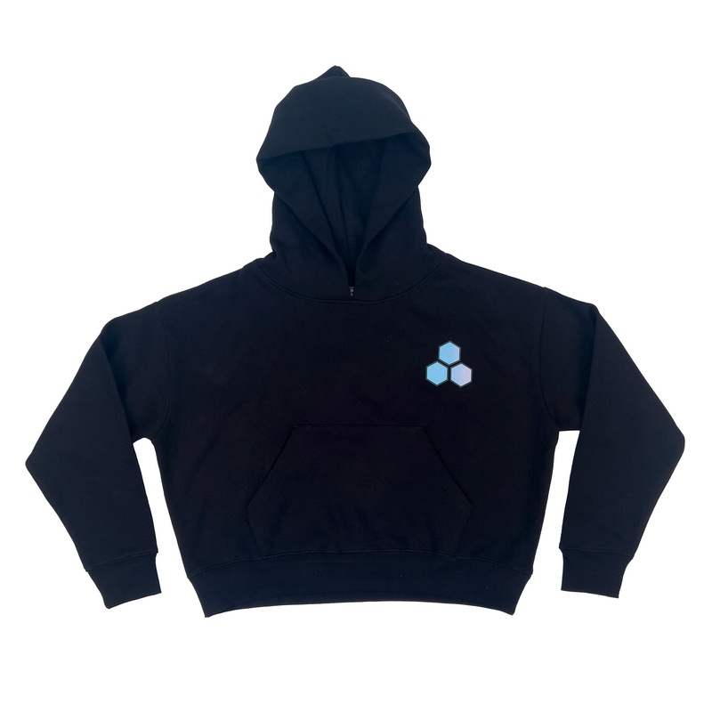 Channel Islands Wmn’s Fade Flag Hooded Sweatshirt-Black