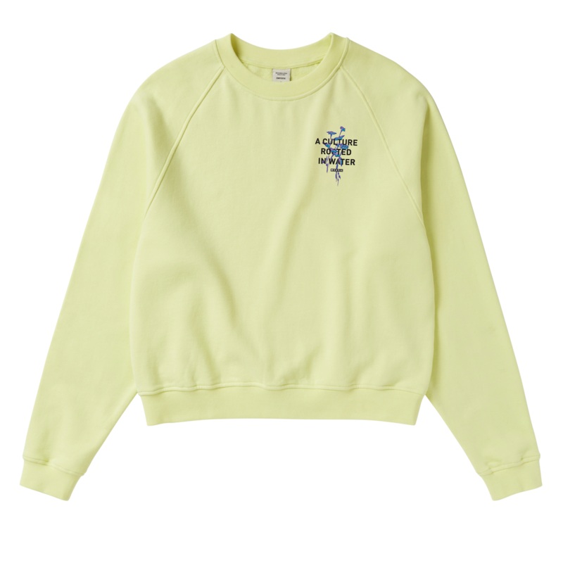 Mystic Culture Crew Sweatshirt-Summer Green