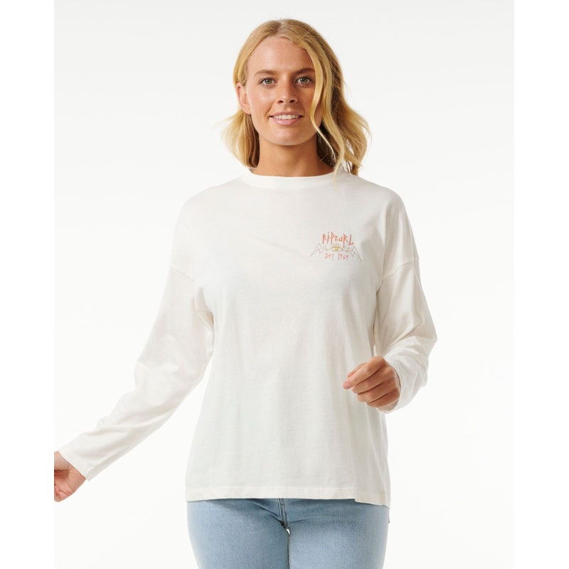 Rip Curl Hypnotic Eye Heritage L/S Tee-Bone