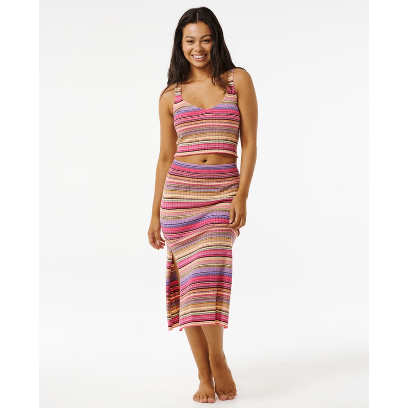 Rip Curl Palapa Knit Midi Skirt-Multi